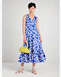 Zigzag Floral Maxi Dress, Blueberry, Product