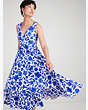 ジグ ザグ フローラル マキシ ドレス, Blueberry, Product
