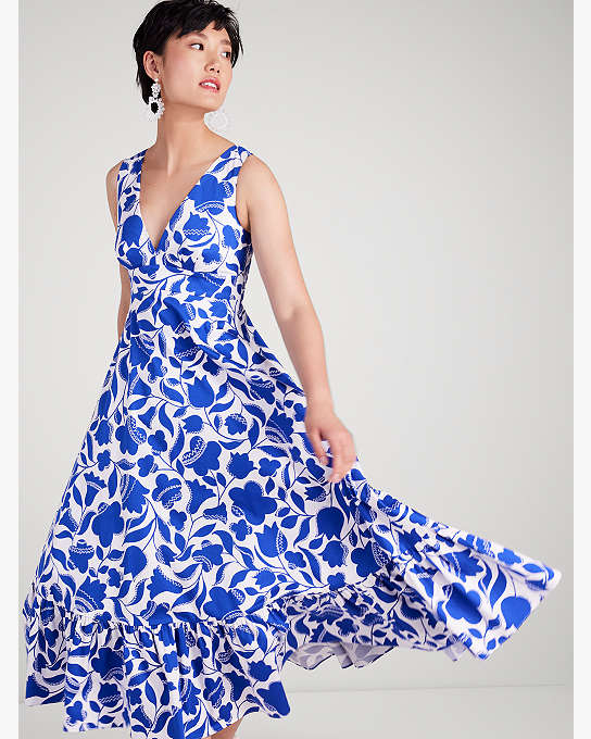Zigzag Floral Maxi Dress | Kate Spade New York