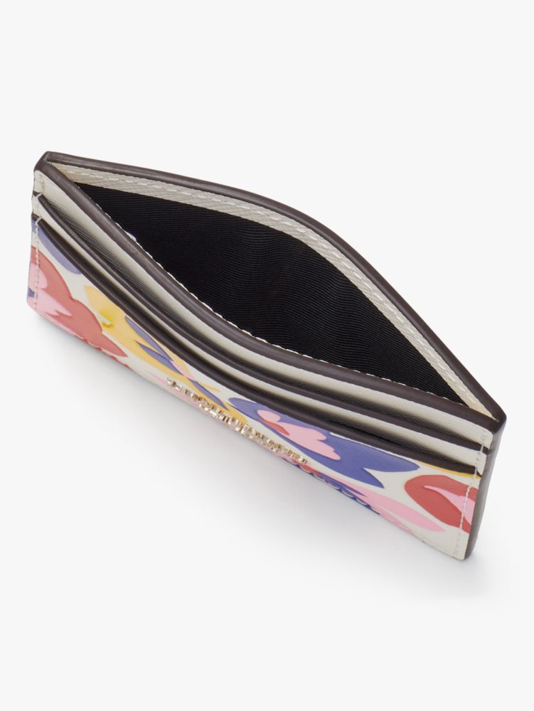 Spencer Summer Flower Embossed Cardholder, Cream Multi, Product