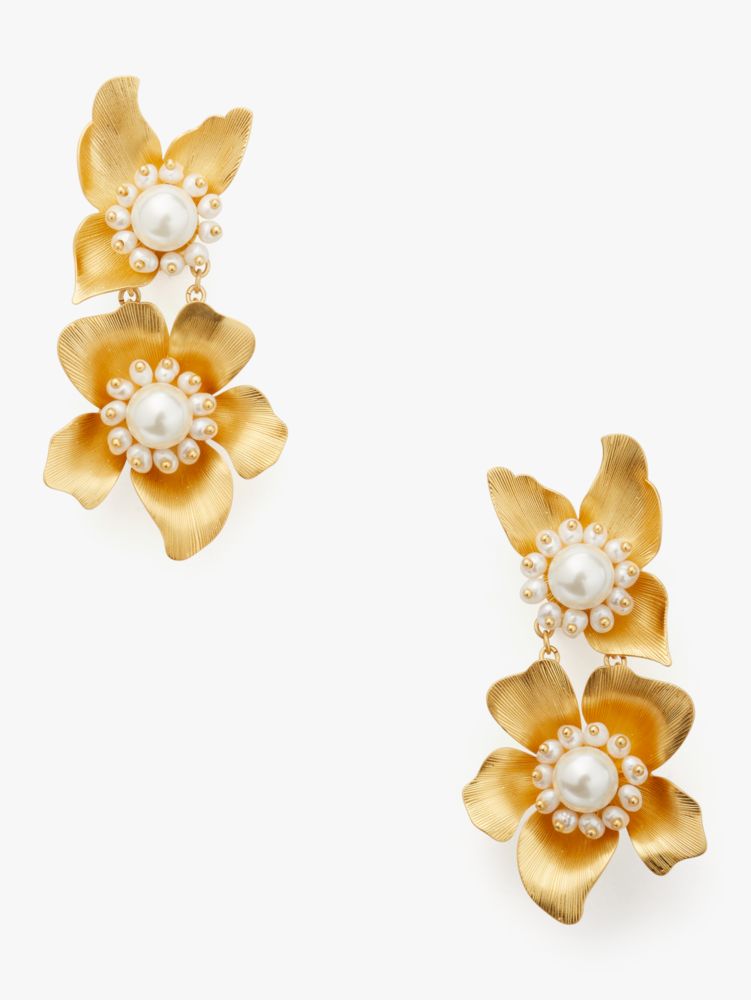 Flora Statement Earrings, White Multi, ProductTile