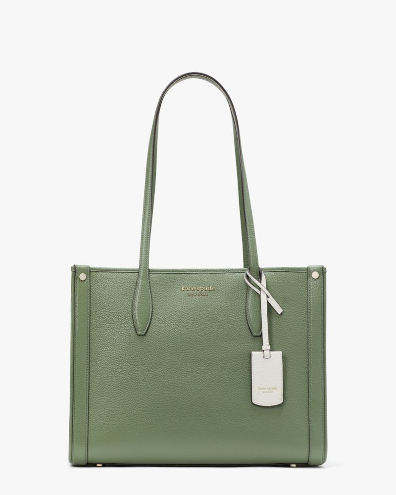 Kate Spade Market Pebbled Leather Medium Tote In Romaine