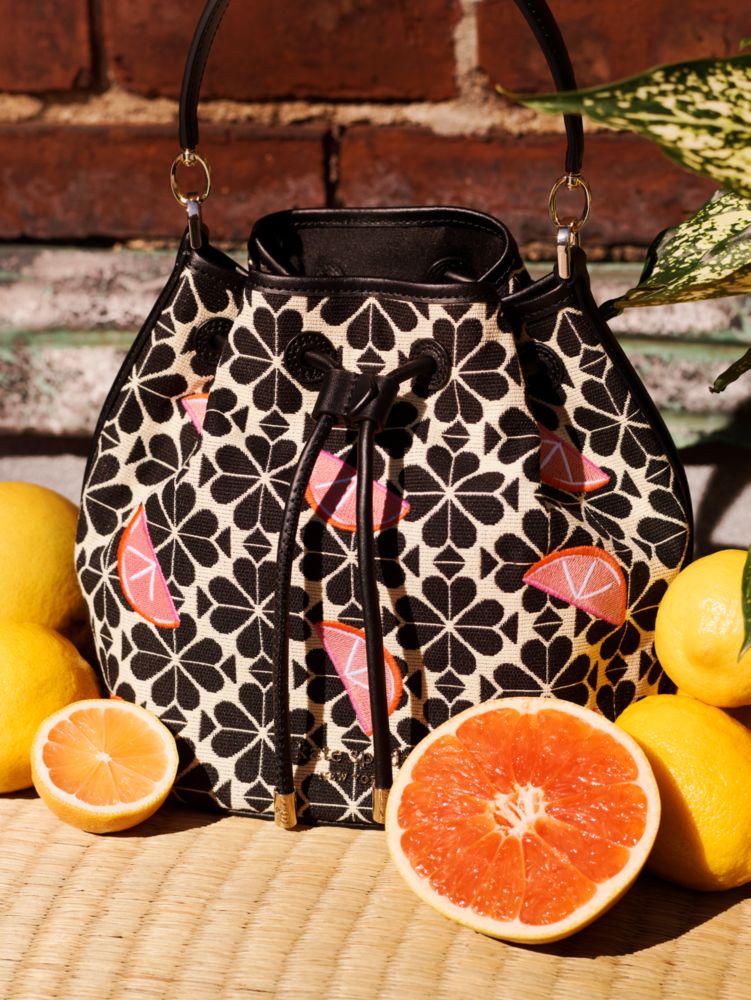 Spade Flower Jacquard Grapefruits Manhattan Mini Tote