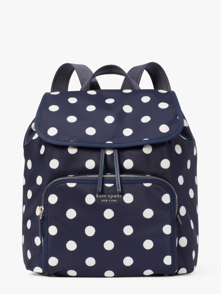 The Little Better Sam Sunshine Dot Medium Backpack, Rich Navy Multi, Product