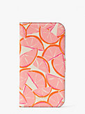 spencer grapefruit iphone 13 pro max magnetic wrap folio case, , s7productThumbnail