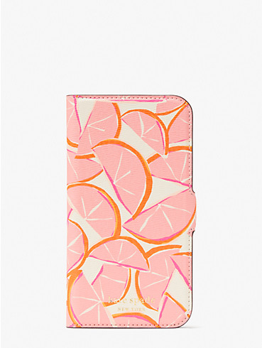 spencer grapefruit iphone 13 pro magnetic wrap folio case, , rr_productgrid