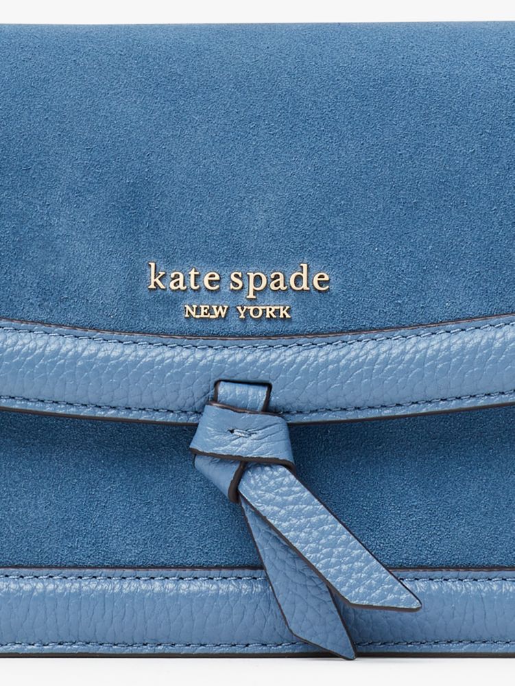kate spade new york Knott Pebbled Leather Flap Crossbody Bag