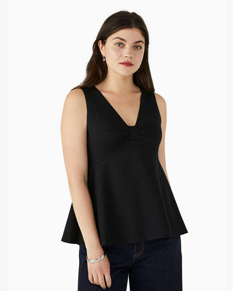 Ponte Bow-knot Top, Black, ProductTile