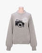 カメラ セーター, Grey Melange, Product