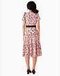 Rosette Blooms Wrap Dress, Cream Multi, Product