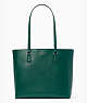 Perry Laptop Tote, Deep Jade, ProductTile