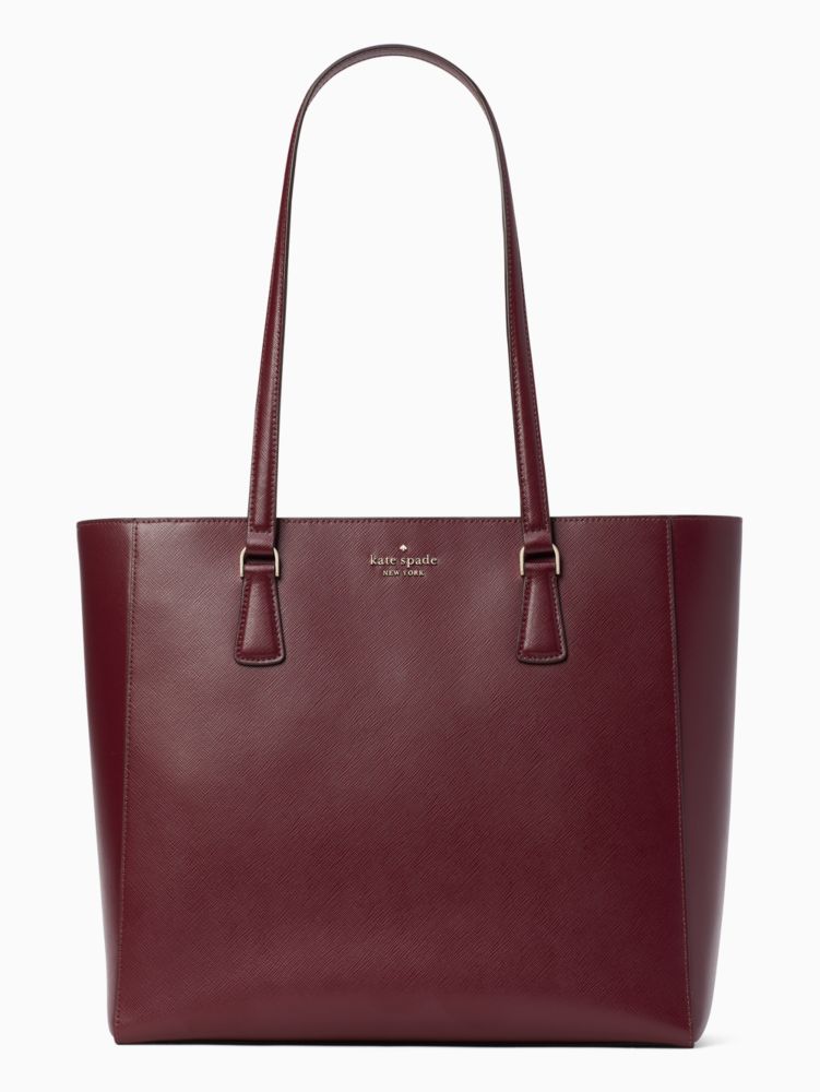 Perry Laptop Tote, Deep Berry, ProductTile