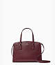 Perry Leather Medium Satchel, Deep Berry, Product