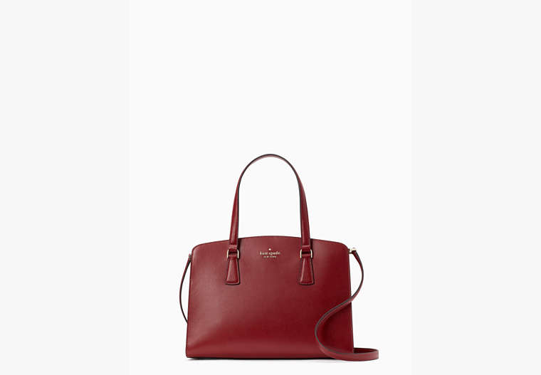 Kate Spade,perry medium satchel,Red Currant image number 0