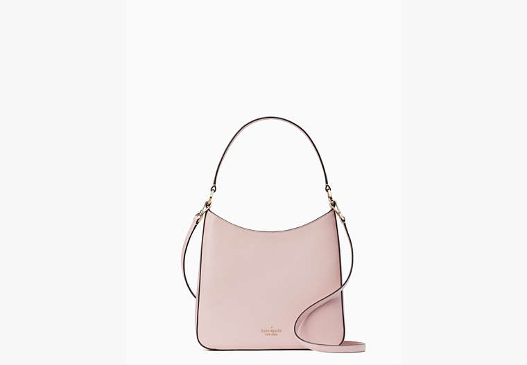 Perry Leather Shoulder Bag, Chalk Pink, Product image number 0