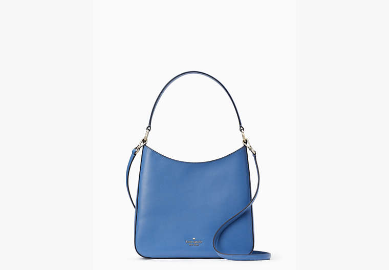 Perry Leather Shoulder Bag, Fresh Blueberry, Product image number 0