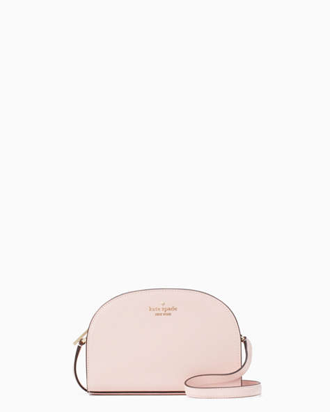 Perry Leather Dome Crossbody, Chalk Pink, ProductTile
