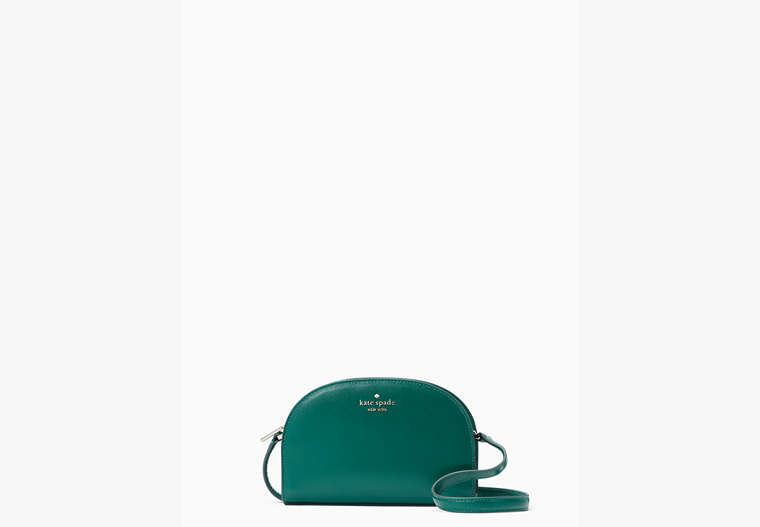 Kate Spade,perry leather dome crossbody,Deep Jade image number 0