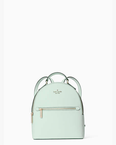Perry Leather Small Backpack, Lime Sherbert, ProductTile