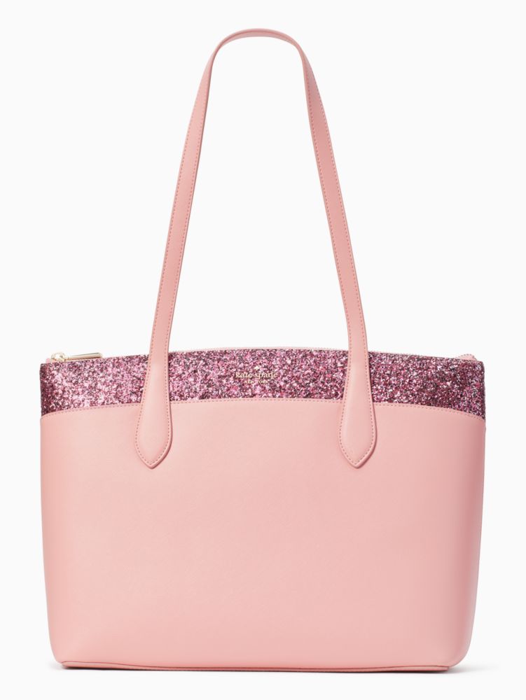 Total 76+ imagen glitter pink kate spade purse