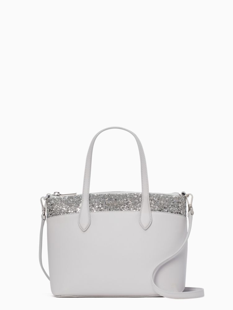 Flash Glitter Satchel, Grey, Product