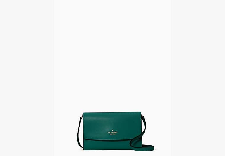 Perry Leather Crossbody, Deep Jade, Product image number 0