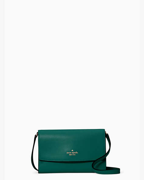 Perry Leather Crossbody, Deep Jade, ProductTile