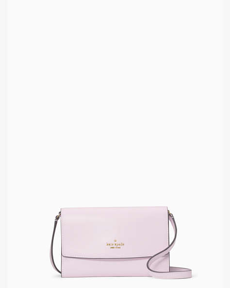 Perry Leather Crossbody, Pale Amethyst, ProductTile