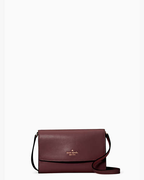 Perry Leather Crossbody, Deep Berry, ProductTile