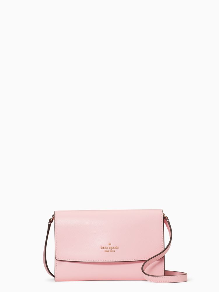 Perry Leather Crossbody, Mitten Pink, ProductTile