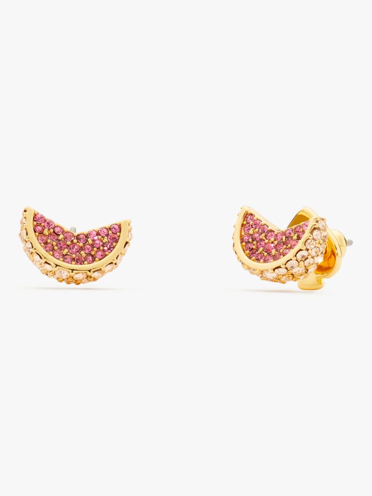 Fruit Salad Pavé Grapefruit Studs, Pink Multi, Product