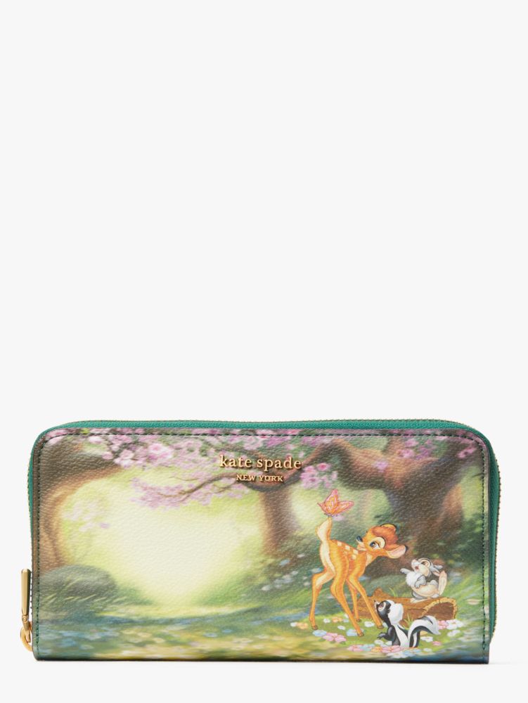 Disney X Kate Spade New York Bambi Zip Around Continental Wallet | Kate  Spade New York