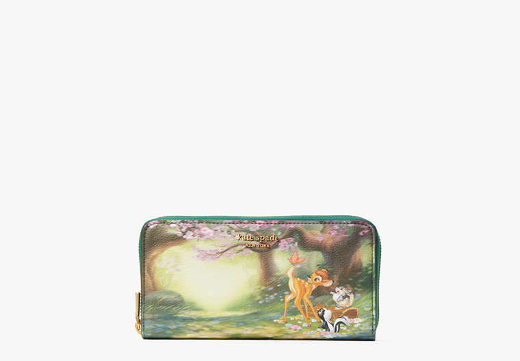 Disney X Kate Spade New York Bambi Zip-around Continental Wallet, Multi, Product
