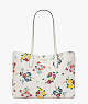 All Day Bouquet Toss Large Tote, Halo White Multi, ProductTile
