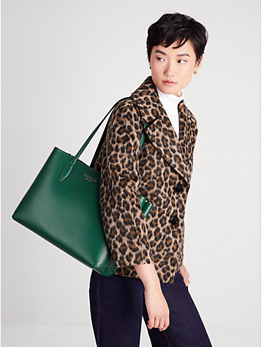 all day pop leopard print crossgrain leather large tote, , rr_productgrid