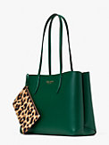 all day pop leopard print crossgrain leather large tote, , s7productThumbnail