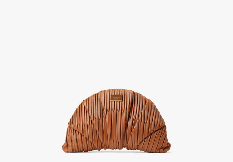 Patisserie Pleated 3d Croissant Clutch, Allspice Cake, Product
