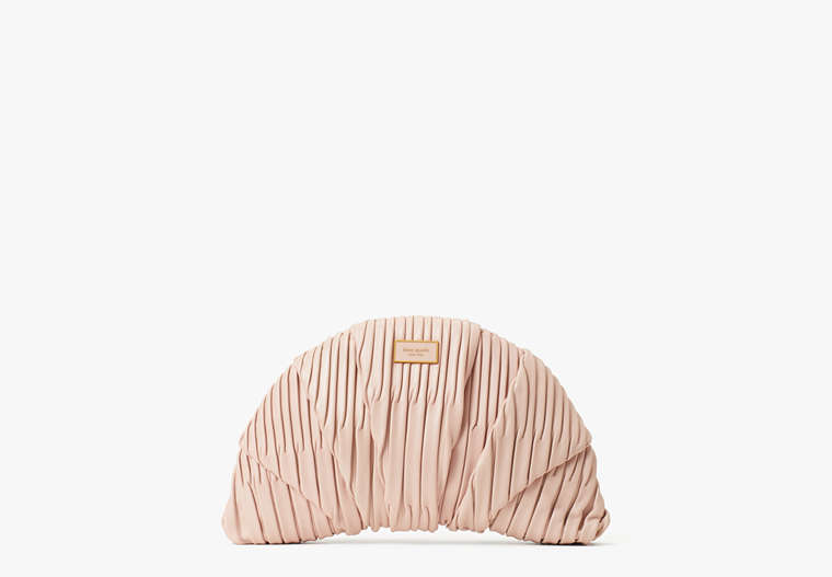Patisserie Pleated 3d Croissant Clutch, French Rose, Product