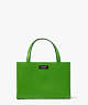 Sam Icon Leather Small Tote, Green, ProductTile
