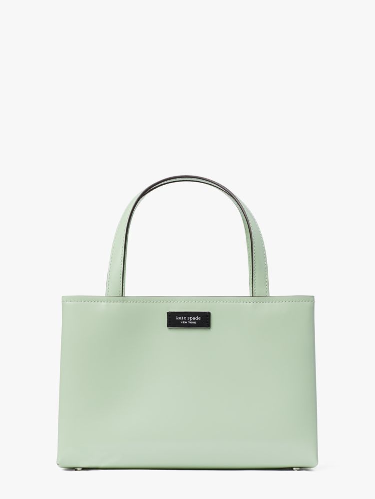 Kate Spade New York Sam Icon Spazzolato Leather Small Tote - Pistachio