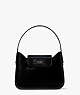 Sam Icon Leather Mini Hobo Bag, Black, ProductTile
