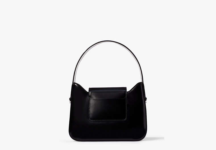 Sam Icon Leather Mini Hobo Bag, Black, Product
