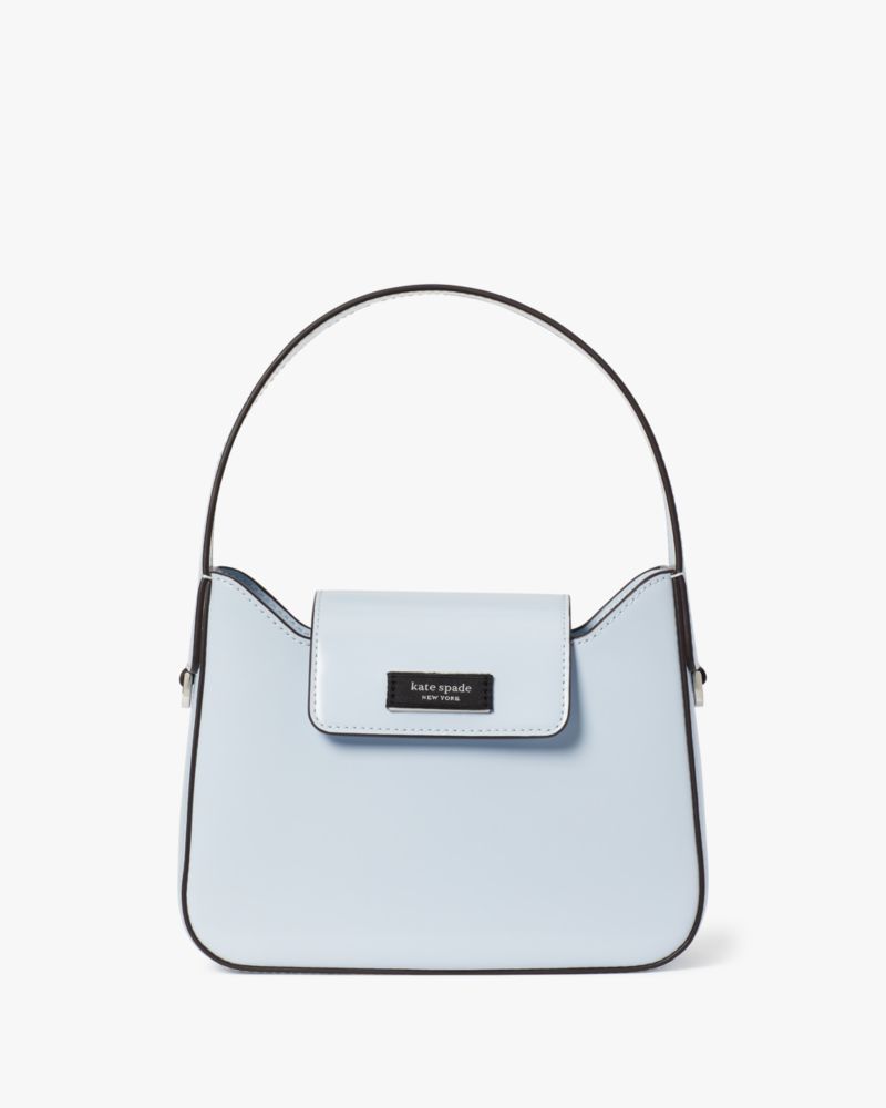 Kate Spade Sam Icon Leather Mini Hobo Bag In Watercolor Blue