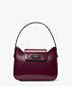 Sam Icon Leather Mini Hobo Bag, Persephone Purple, ProductTile