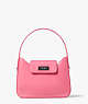 Sam Icon Leather Mini Hobo Bag, Feather Pink, ProductTile