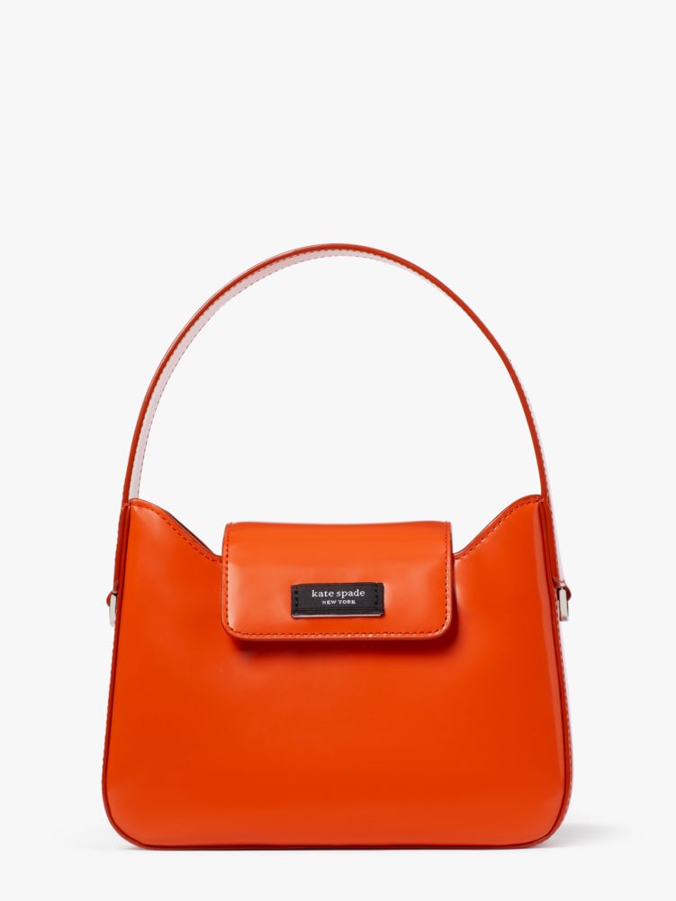 Mini New York Orange Leather Bag