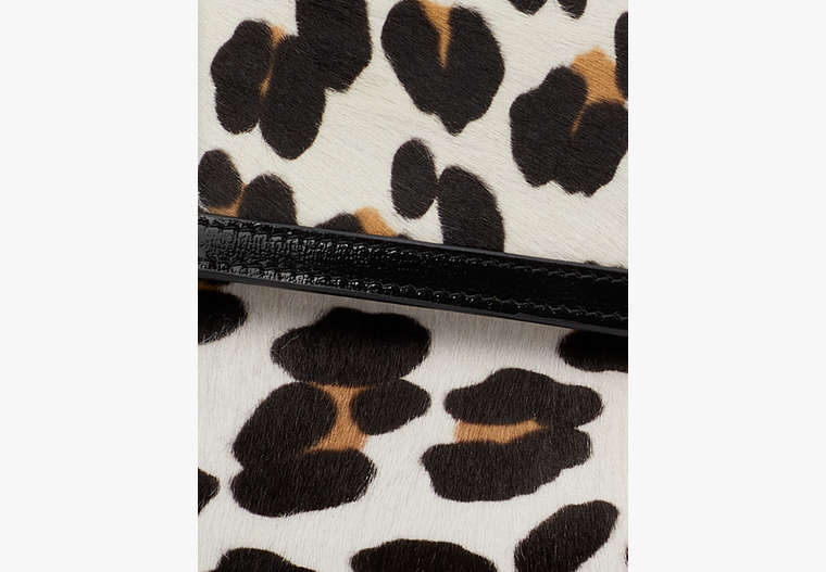 Katy Leopard Haircalf Medium Convertible Shoulder Bag, Cream Multi, Product