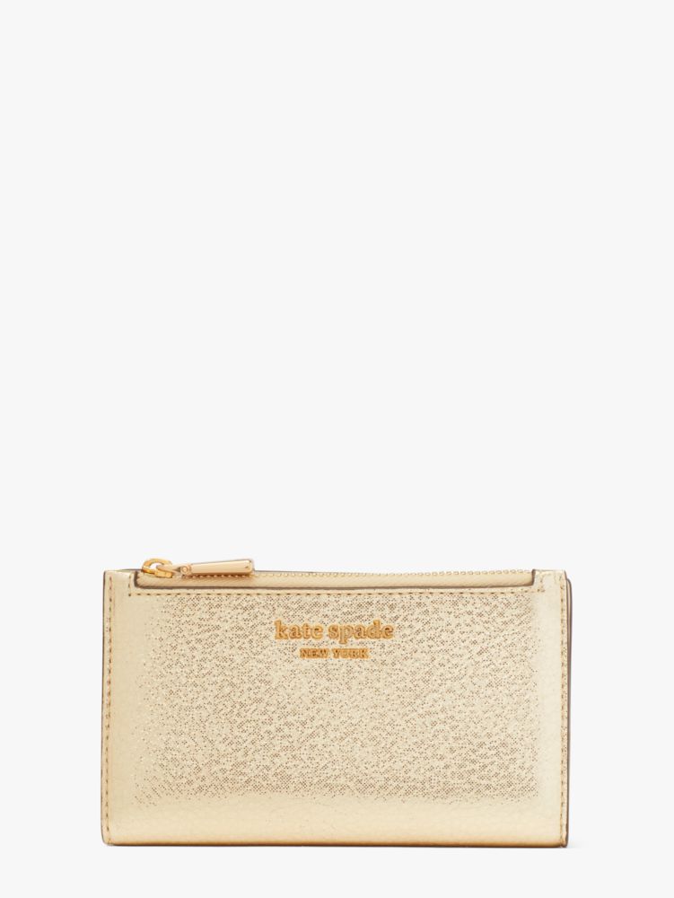 Morgan Metallic Small Slim Bifold Wallet | Kate Spade New York