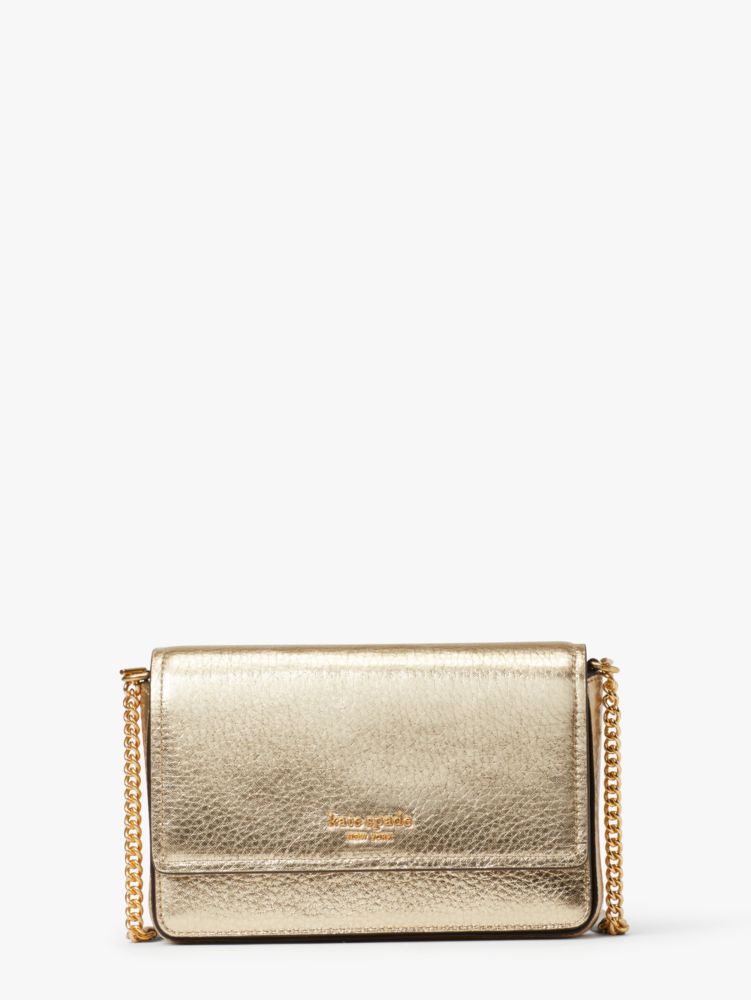 Morgan Colorblocked Flap Chain Wallet