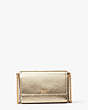 Morgan Metallic Flap Chain Wallet, Gold Metallic, Product